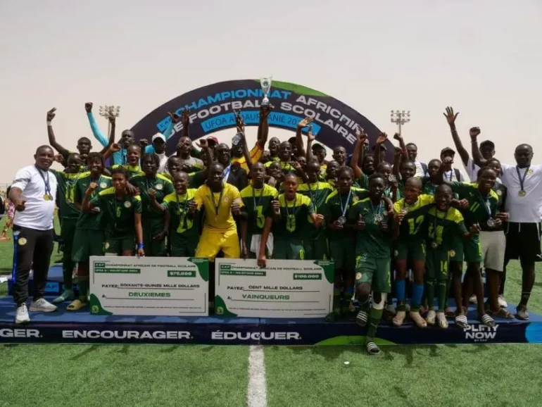 FOOT/TOURNOI SCOLAIRE CAF DE LA ZONE UFOA/A A NOUAKCHOTT